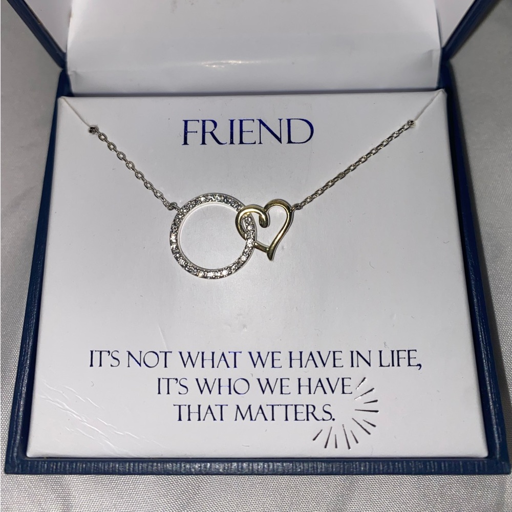 Brilliance By Swarovski Friendship Heart Necklace